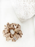 *Boston* The Luxe Satin Scrunchie - Dark Gold/Bronze
