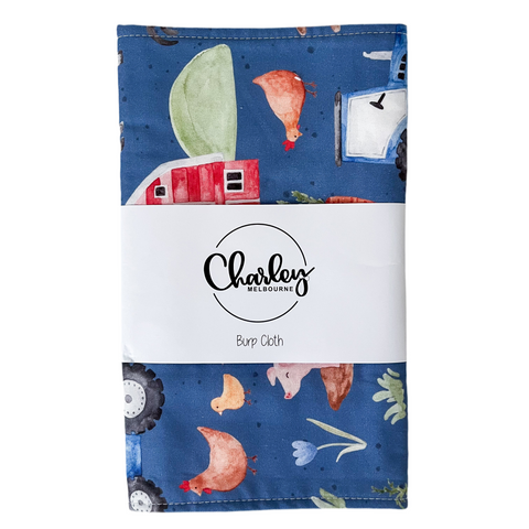 Farm Friends Burp Cloth