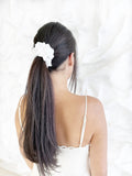 *Winter* The Luxe Satin Scrunchie -  White