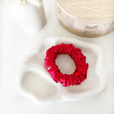*Scarlett* The Luxe Satin Scrunchie - Red