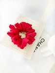 *Scarlett* The Luxe Satin Scrunchie - Red