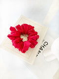 *Scarlett* The Luxe Satin Scrunchie - Red