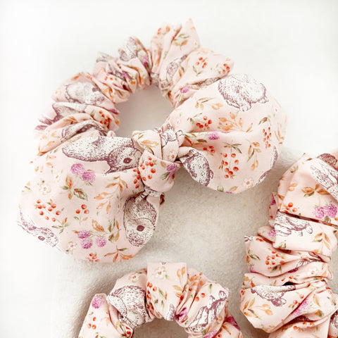 Bunny Garden bow Scrunchie