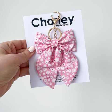 Daisies Luxe Bow Keyring | Bag Charm