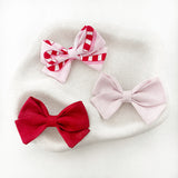 Candy Cane Christmas Bow Set