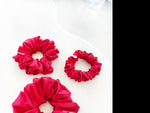 *Scarlett* The Luxe Satin Scrunchie - Red