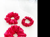 *Scarlett* The Luxe Satin Scrunchie - Red