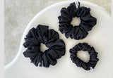 *Melbourne* The Luxe Satin Scrunchie -  Black