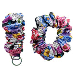Midnight Floral Scrunchie