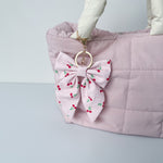 Cherry Blossom Luxe Bow Keyring | Bag Charm