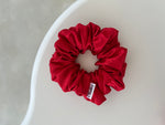 *Scarlett* The Luxe Satin Scrunchie - Red