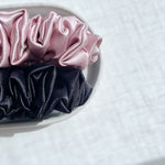 *Melbourne* The Luxe Satin Scrunchie -  Black