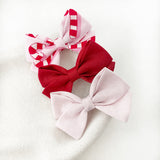 Candy Cane Christmas Bow Set