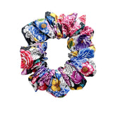 Midnight Floral Scrunchie