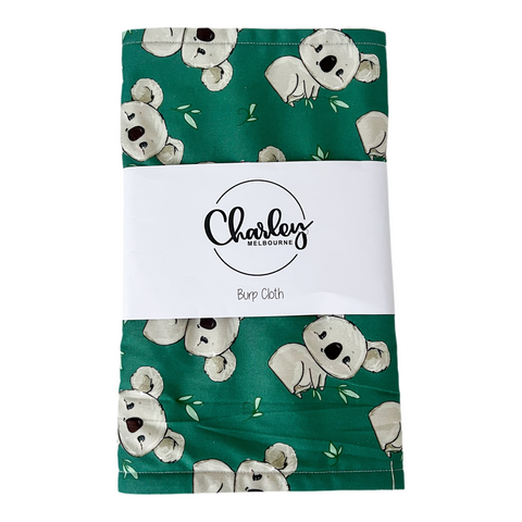 Happy Koala Burp Cloth