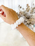 *Winter* The Luxe Satin Scrunchie -  White