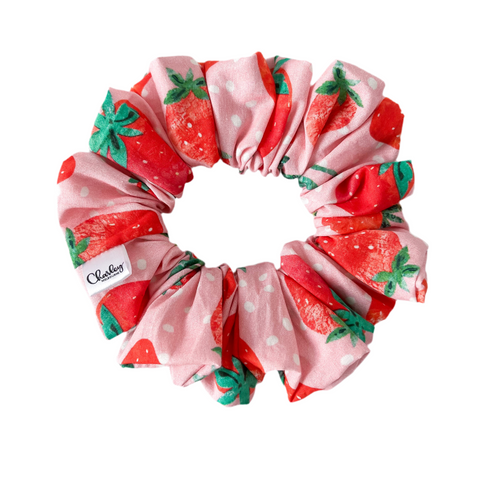 Strawberry Kisses Scrunchie