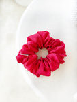 *Scarlett* The Luxe Satin Scrunchie - Red