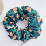 Green Leopard Scrunchie