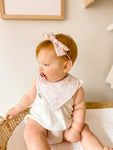 Pastel Floral | Dribble Bib | Bow