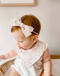 Pastel Floral | Dribble Bib | Bow